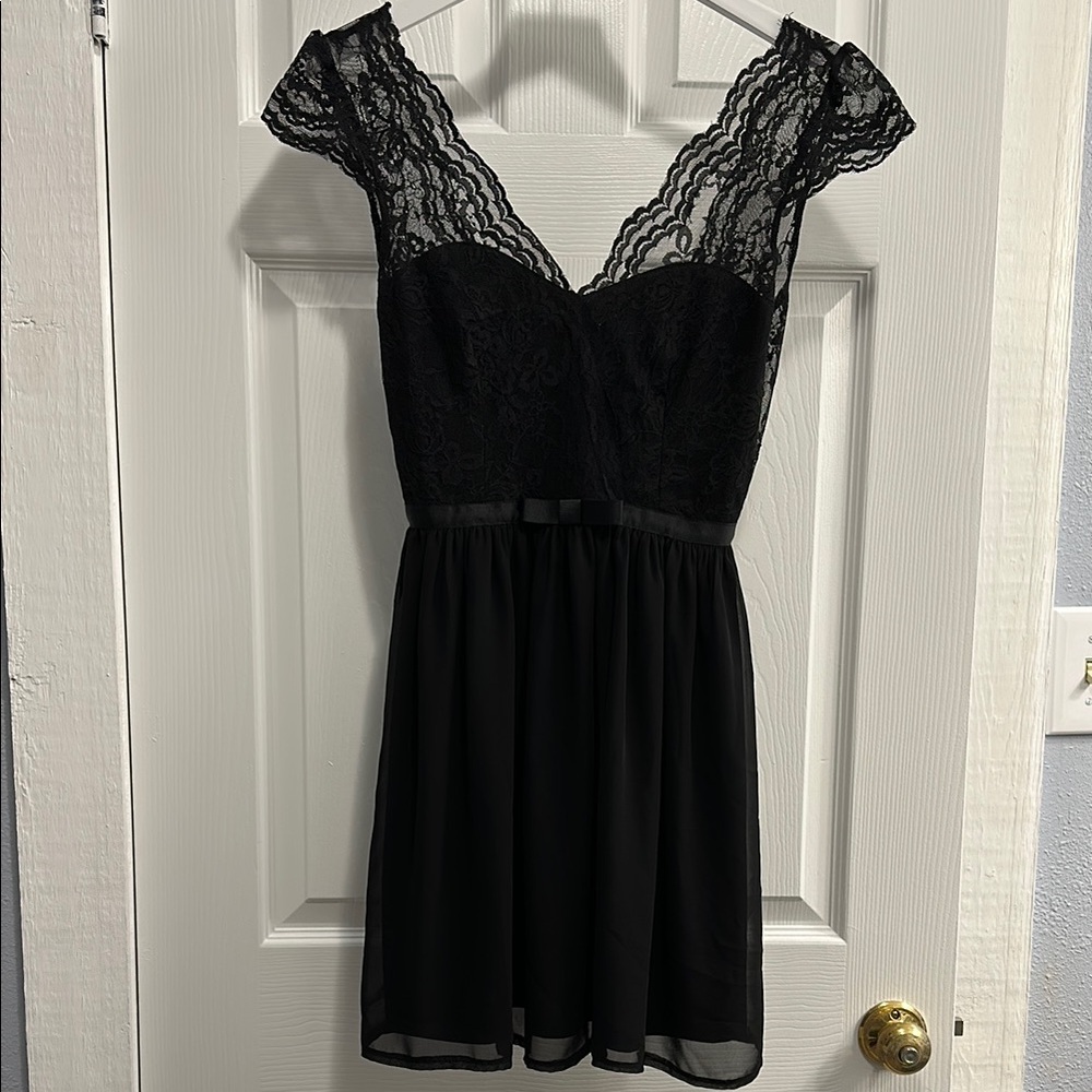 ASOS Black Lace Detail Dress